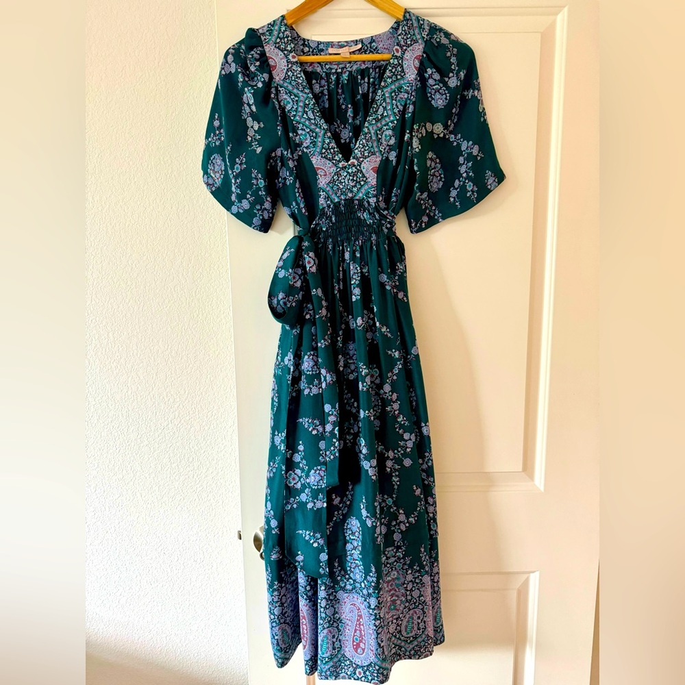 ‘Vintage’ Rebecca Taylor silk maxi dress with silk slip. Size 6.